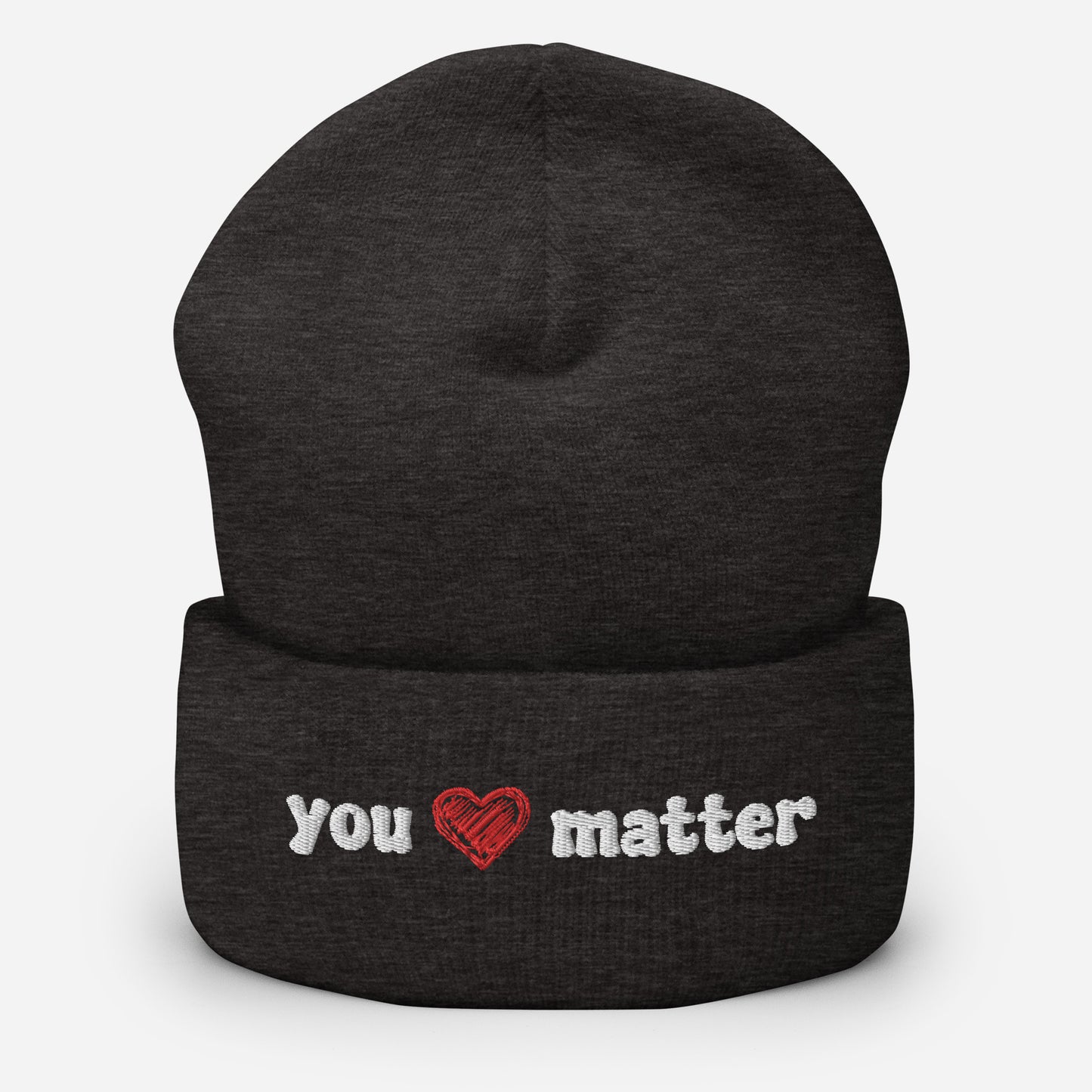 "You Matter" Cuffed Beanie